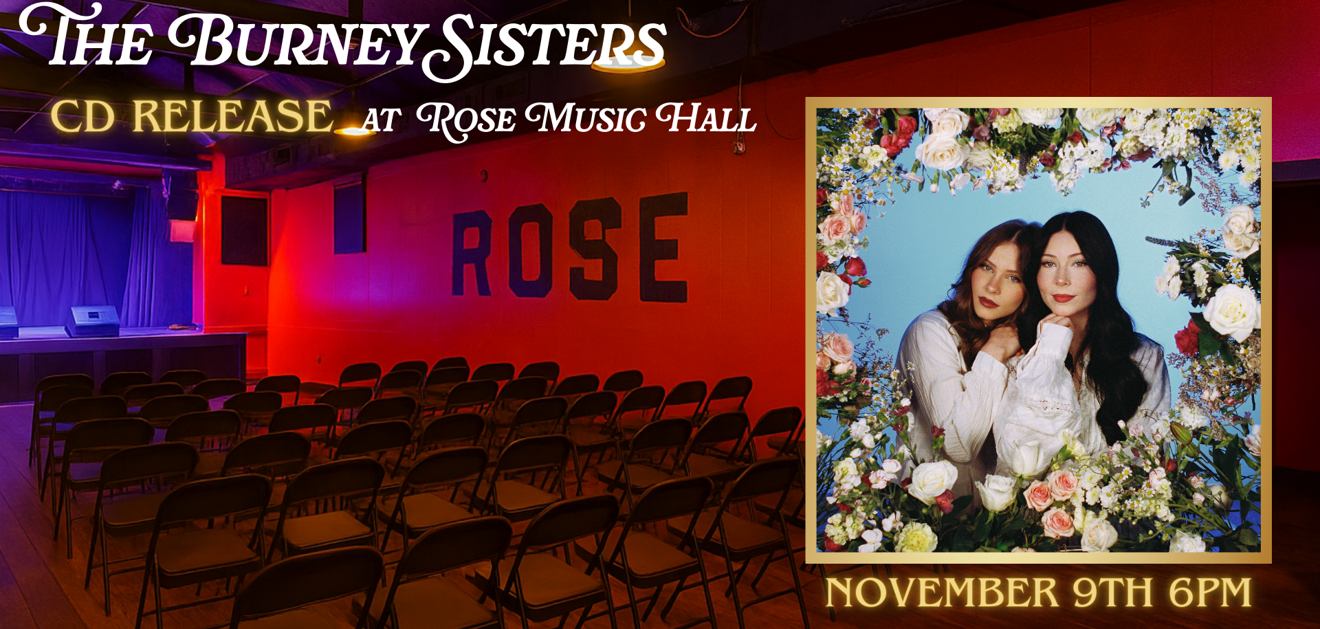 The Burney Sisters – CD Release at Rose Music Hall on November 9, 2025