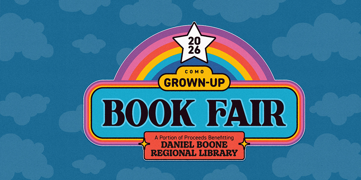 CoMo Grown-Up Book Fair at Rose Park (Outside) on June 13, 2026